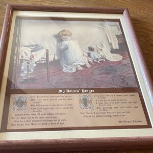 Framed Art Print 'My Dollies' Prayer' Wall Decor